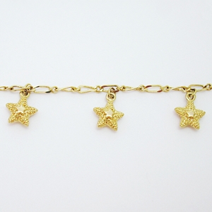 Dangle Starfish - 18kt Layered Gold Chain